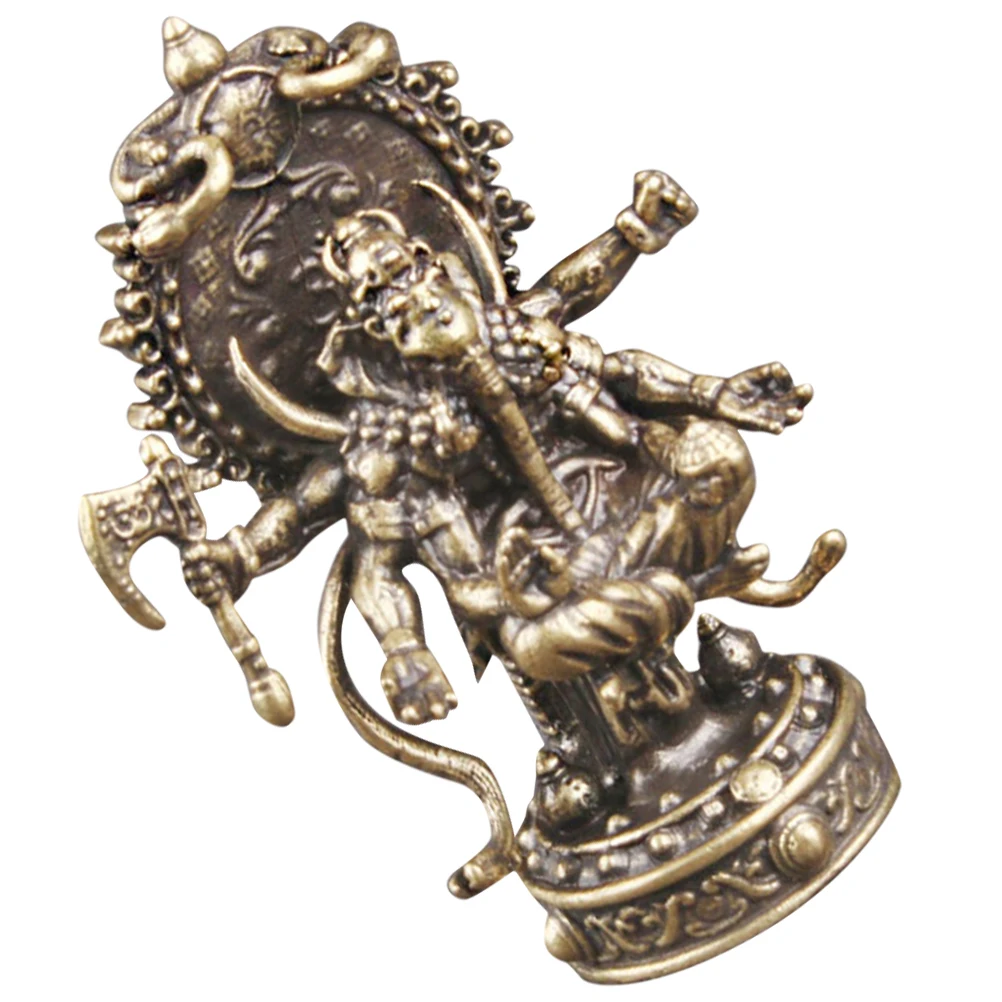 

Elephant God Bronze Sculpture Vintage Home Decor Figurine Desk Ornament Indian Statue Elephant Sculpture Buddha Statue