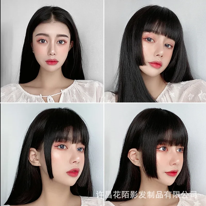 Fashion Girl Simulation Bangs Princess Hime Bangs Hairstyles Clip for Women Hair Bangsfor women