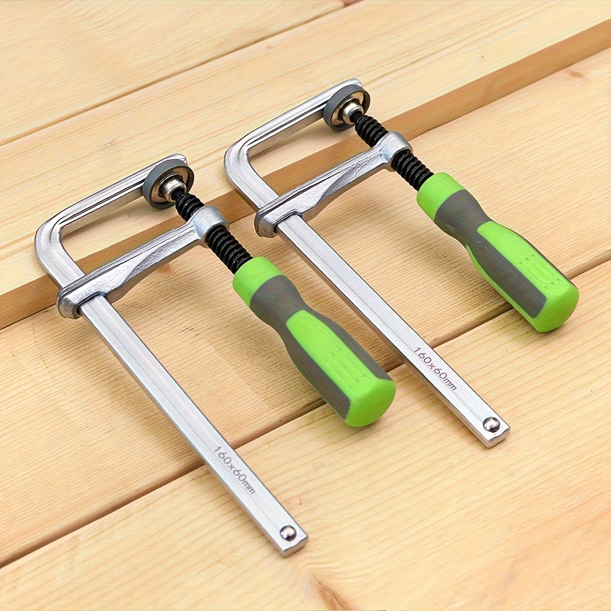 2-Piece Clutch Type Rod Clamp F Fixture an Adjustable Woodworking Fixture with Ergonomic Handles used for Woodworking Rod Clamps