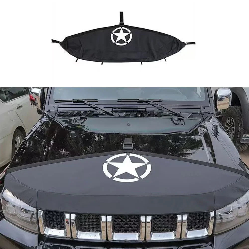 

Modified Hood Cover Front Engine Hood Heat Insulation Protection Cover Accessories Fit For BAIC BJ40