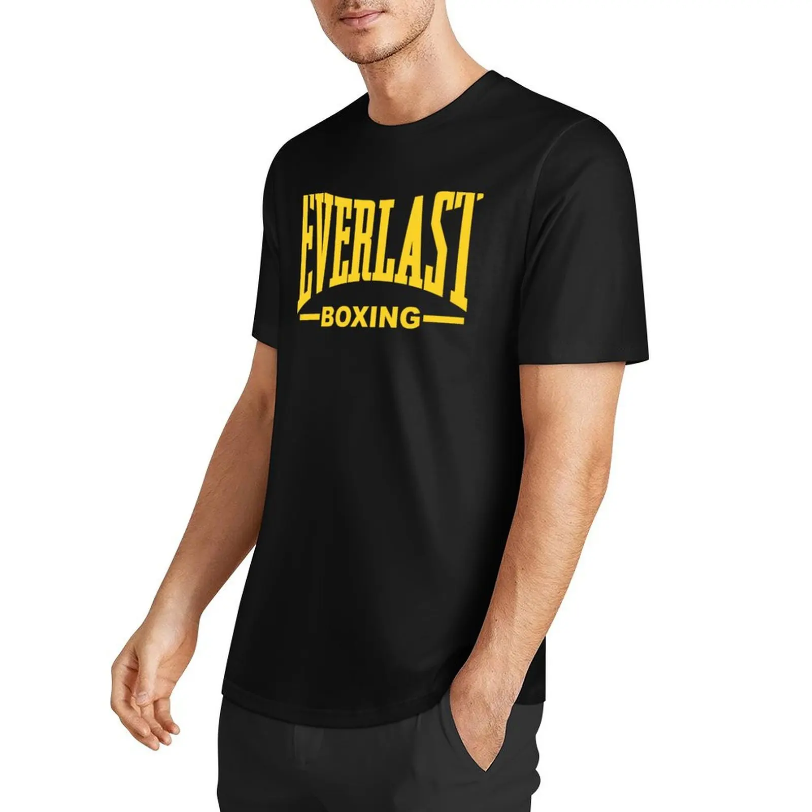 Everlast Yellow Boxing T-Shirt anime t shirts graphic shirts oversized summer top mens champion t shirts