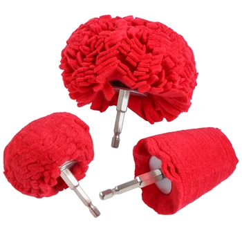 Non-woven Buffing Wheels Auto Polijsten Pad Kegel Buffer Pad voor Auto Wielnaaf Koplamp Polijsten Zeshoekige 1/4 