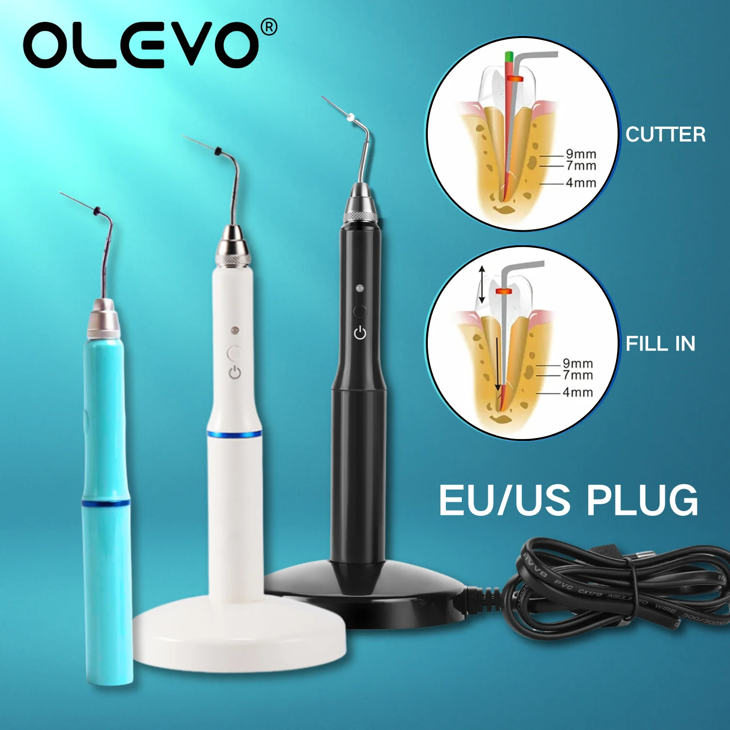 

Dental Gutta Percha Obturation Pen Root Canal Filling System 3 Second Rapid Heating with 2 Tips Dentistry Endodontics Tool
