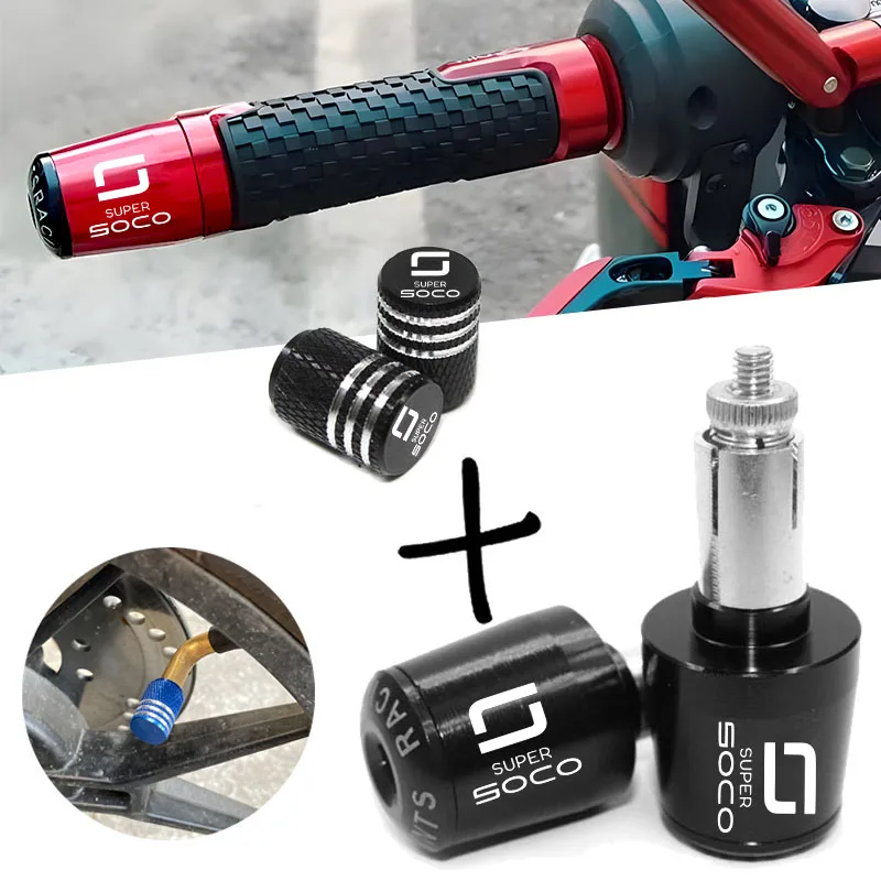 Fit For SUPER SOCO CPX CUX TC 50/MAX/WANDERER TS Motorcycle Handle Bar Handlebar Grips Cap End handle Plugs