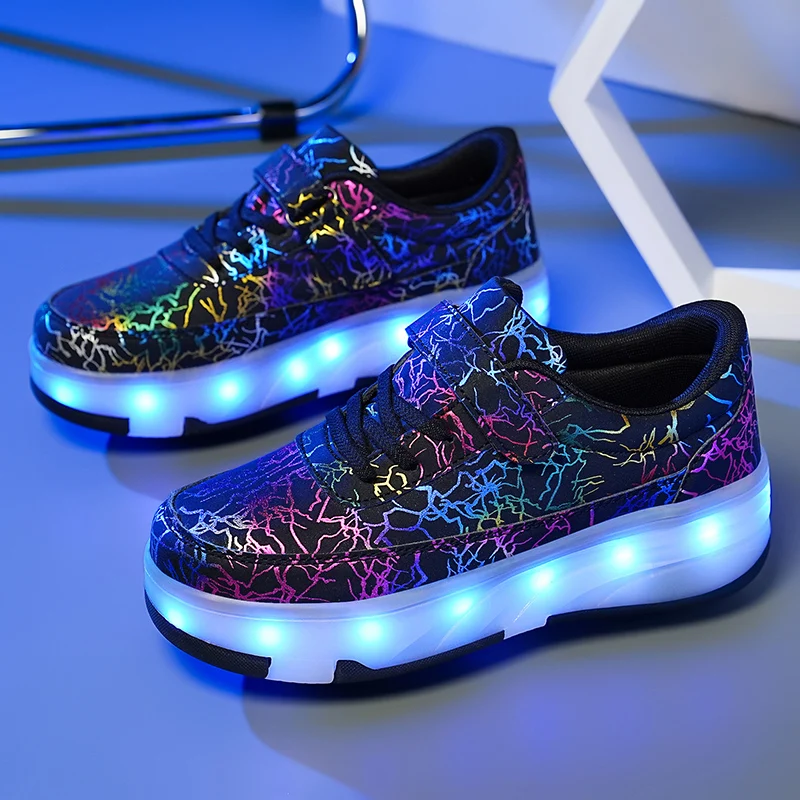 

Boys' 2-Wheel Light-Up Heelys & Girls' Beginner Quad Roller Skates for Kids