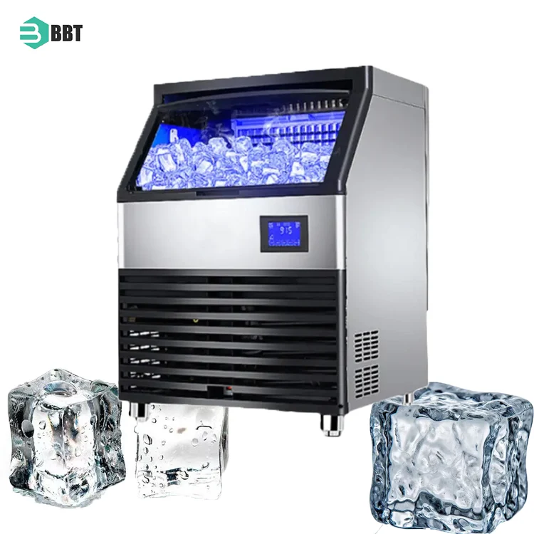 

Factory Outlet Electric Square Shape Ice Maker Home Use Small Bulk Cube Ice Maker for Coffee Shops