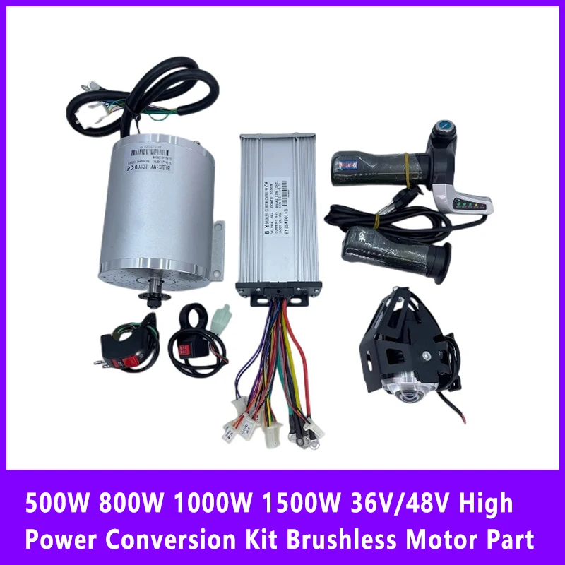 500W 800W 1000W 1500W 36V/48V High Power Conversion Kit Brushless Motor Motor Spare Parts