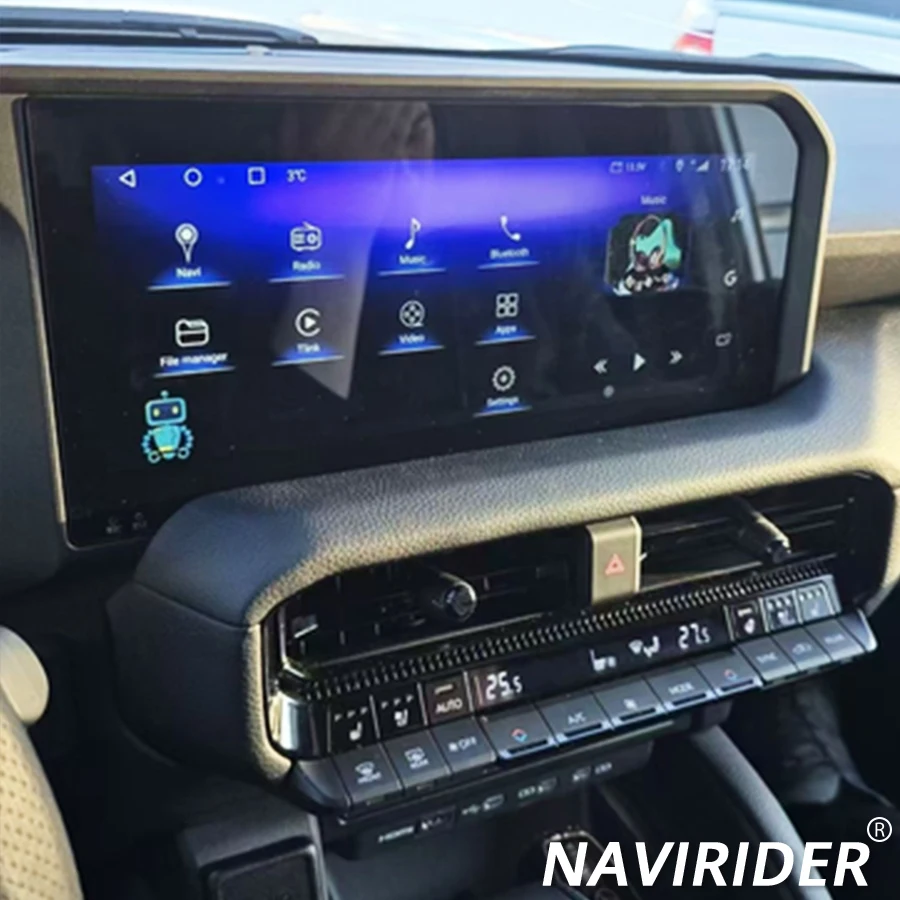 2K 12.3inch Android For Toyota Prado LC250 2023-2024 Car Stereo Radio Multimedia Player Carplay Auto Bluetooth WIFI GPS 4G HU