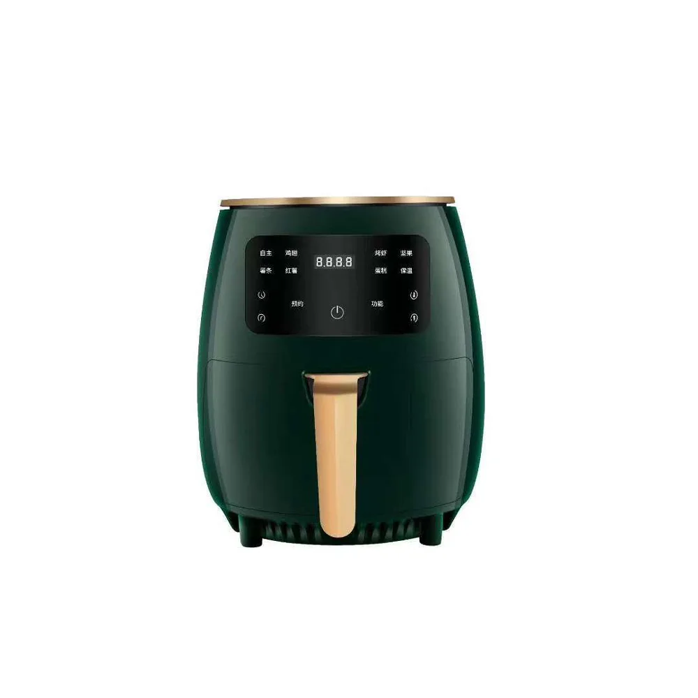 4.5l fritadeira elétrica não frita fritadeira de ar multifuncional lcd grande capacidade máquina de fritar frango batatas fritas