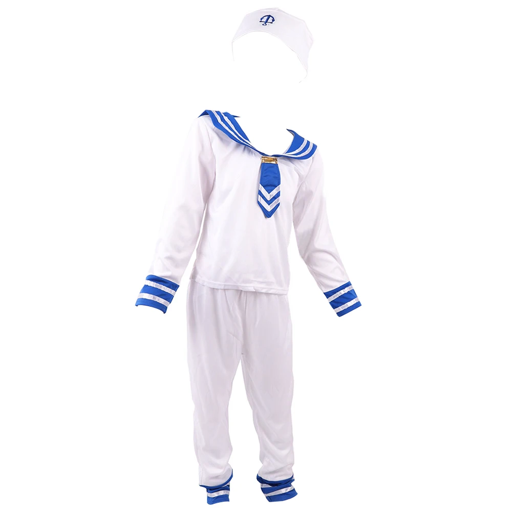 

Children Sailor Outfits White Uniform Performance Party Cosplay Performance Costume Kids Stage Show Costume Set
