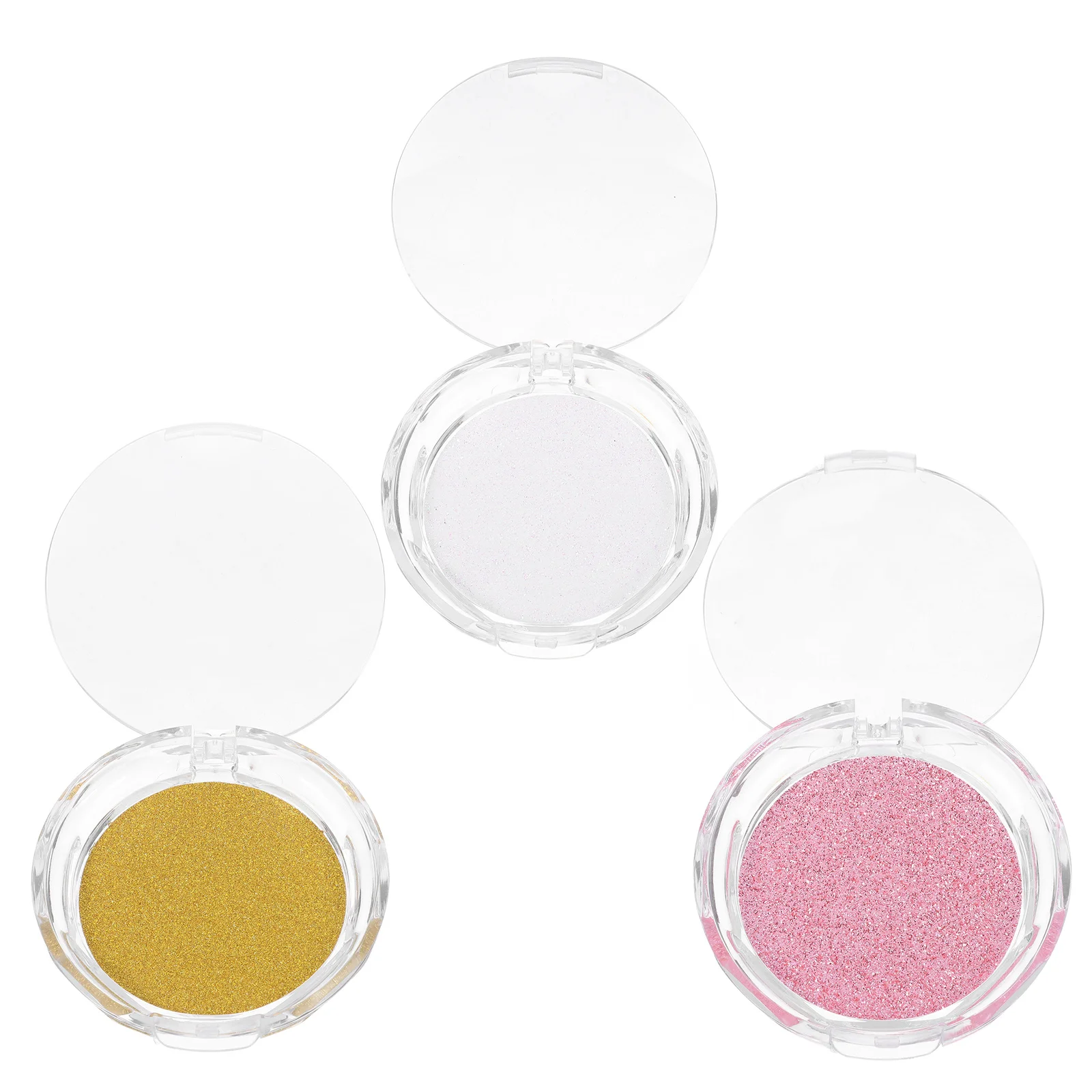 

3 Pcs Boxes Eyelash Keeper Empty Compact Case Travel for False Eyelashes Holder Organizer