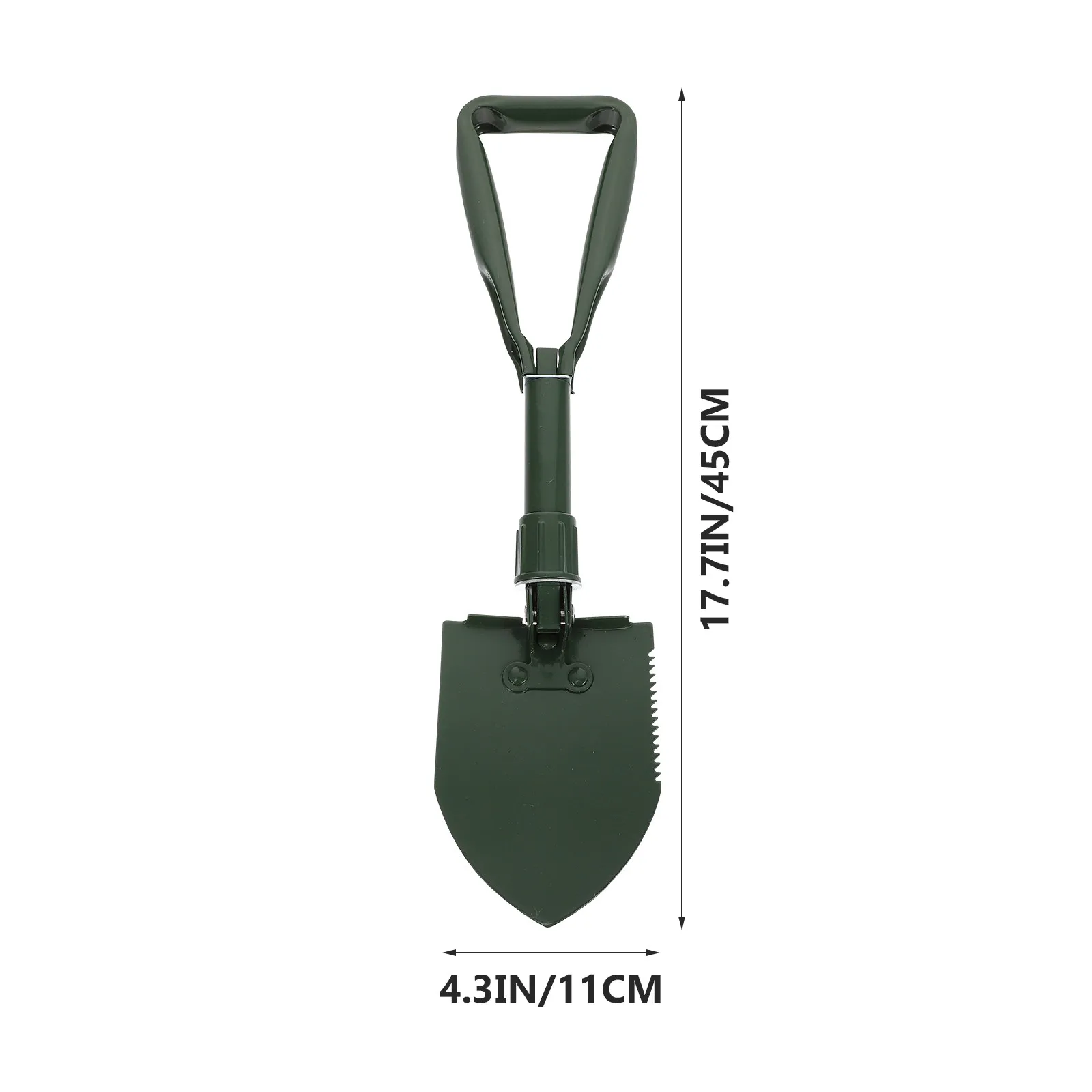 1Set Outdoor Folding Shovel Stainless Steel Lightweight Compact Design for Snow Dirt Sand Coverings Winter Garden Camping
