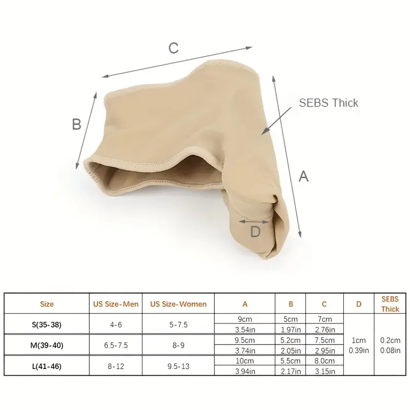 1 Pair of Soft Feet Covers: Big Toe Splitter, Hallux Valgus Corrector Palm Covers for Maximum Comfort