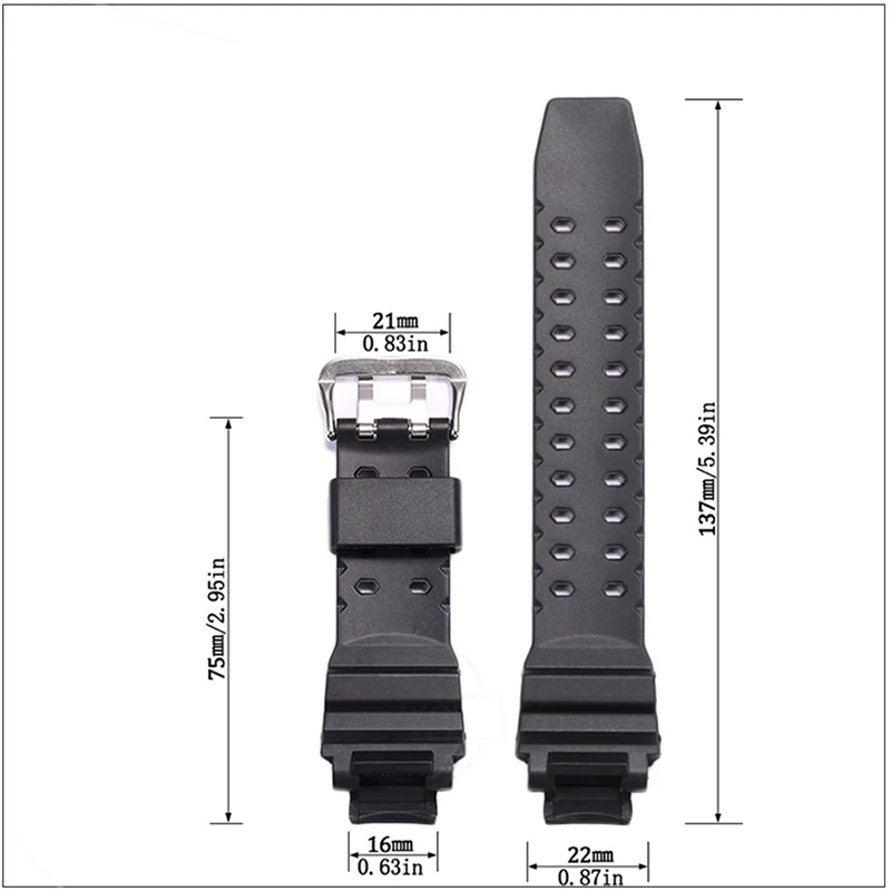 Resin Rubber Strap Suitable For Casio GA-1000 GW-A1100 G-1400 GW-4000 GW-A1000 Men's Waterproof Sports Watch Accessories