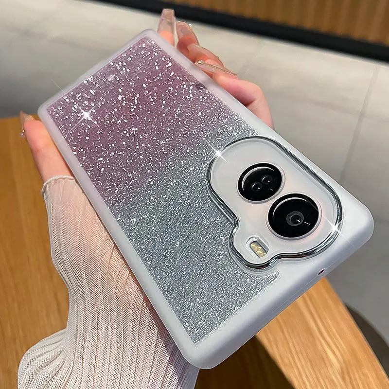 Honor90 Lite 케이스, 명예 90 Lite Pro X6 X6S X5 X8 X7 X9 X7a X8a X9a 케이스 실리콘 용 고급 글리터 렌즈 보호 전화 케이스
