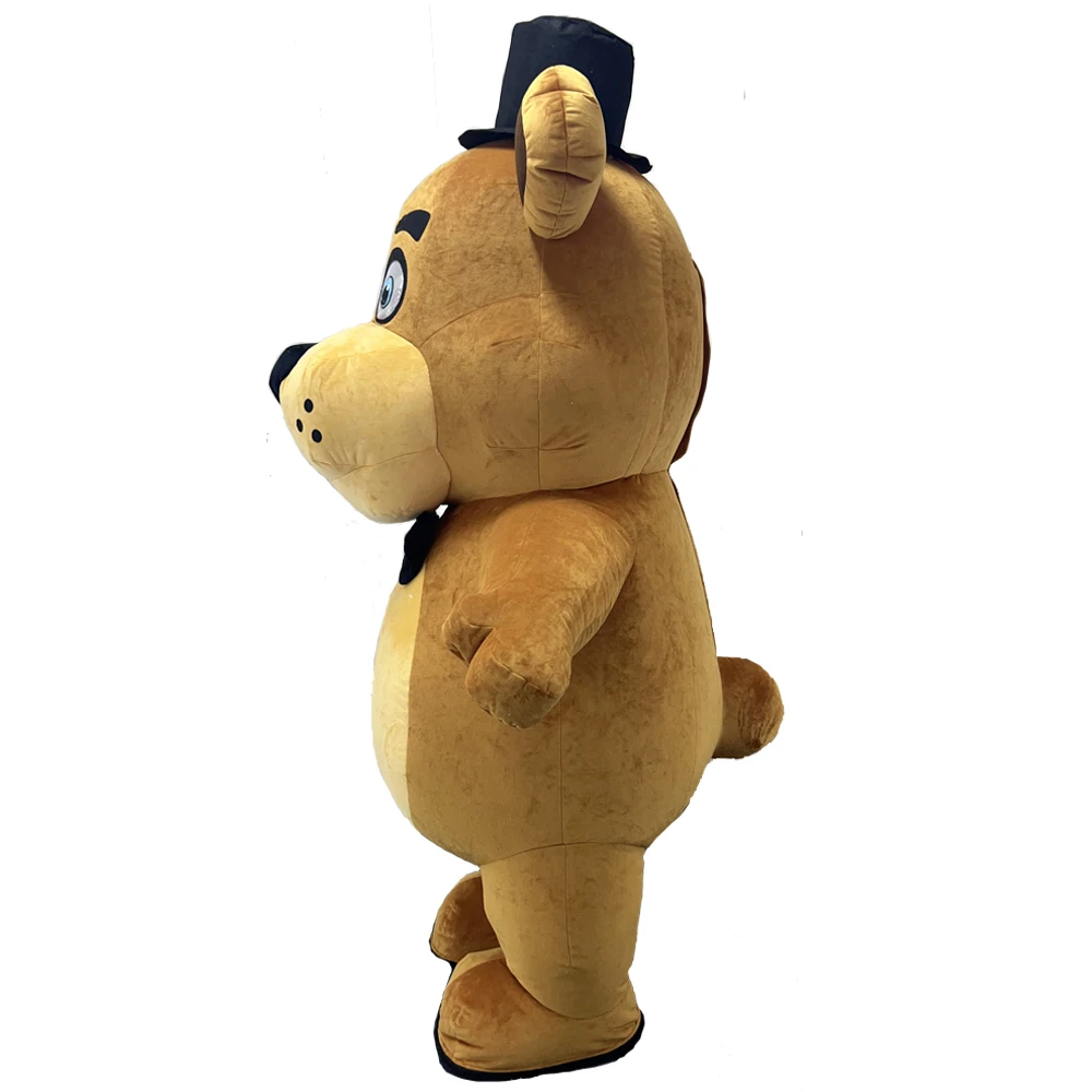 SAYGO-Fato inflável de mascote Freddy Bear adulto, Fato Cosplay de Urso Marrom, Interpretação, Traje de Vestir, Festa de Carnaval, 2m