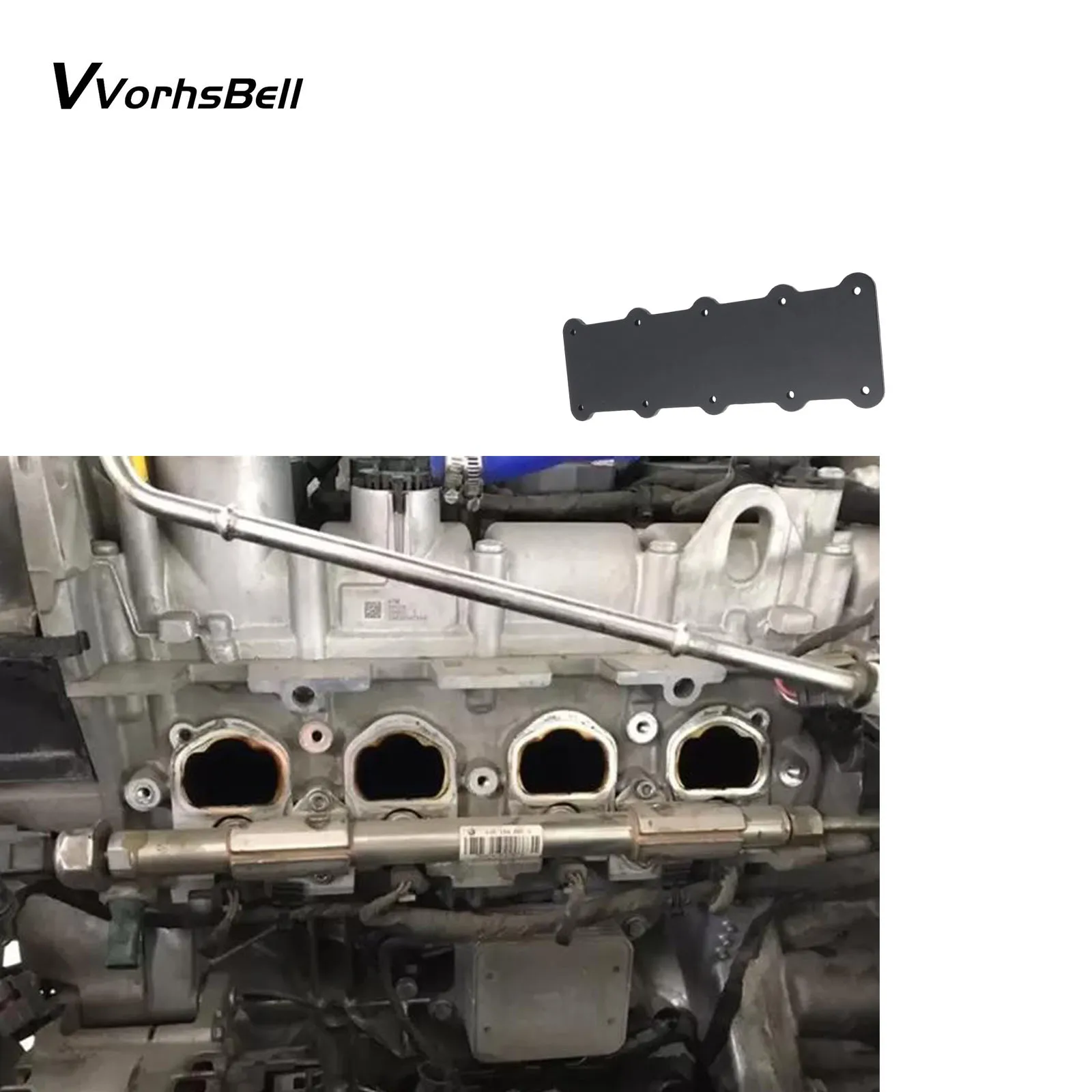 Watercooler Delete Block Off Plate For VW Audi 1.4 TSI EA211 MQB Golf Mk7 A3 8V Q2 Octavia Intake Manifold Mod