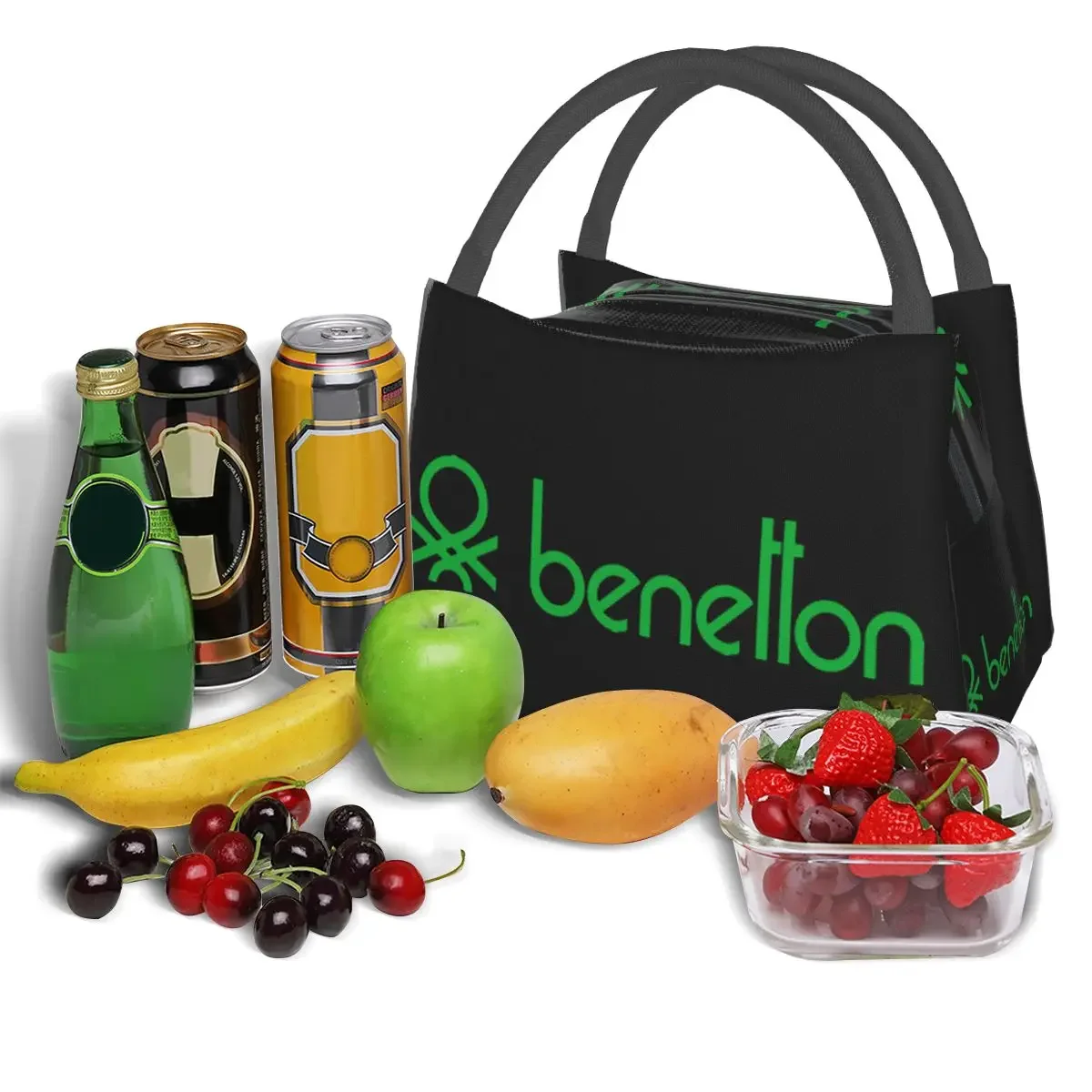 United Colors Of Benetton Lunch Bags Insulated Bento Box Portable Lunch Tote Picnic Bags Cooler Thermal Bag for Woman School