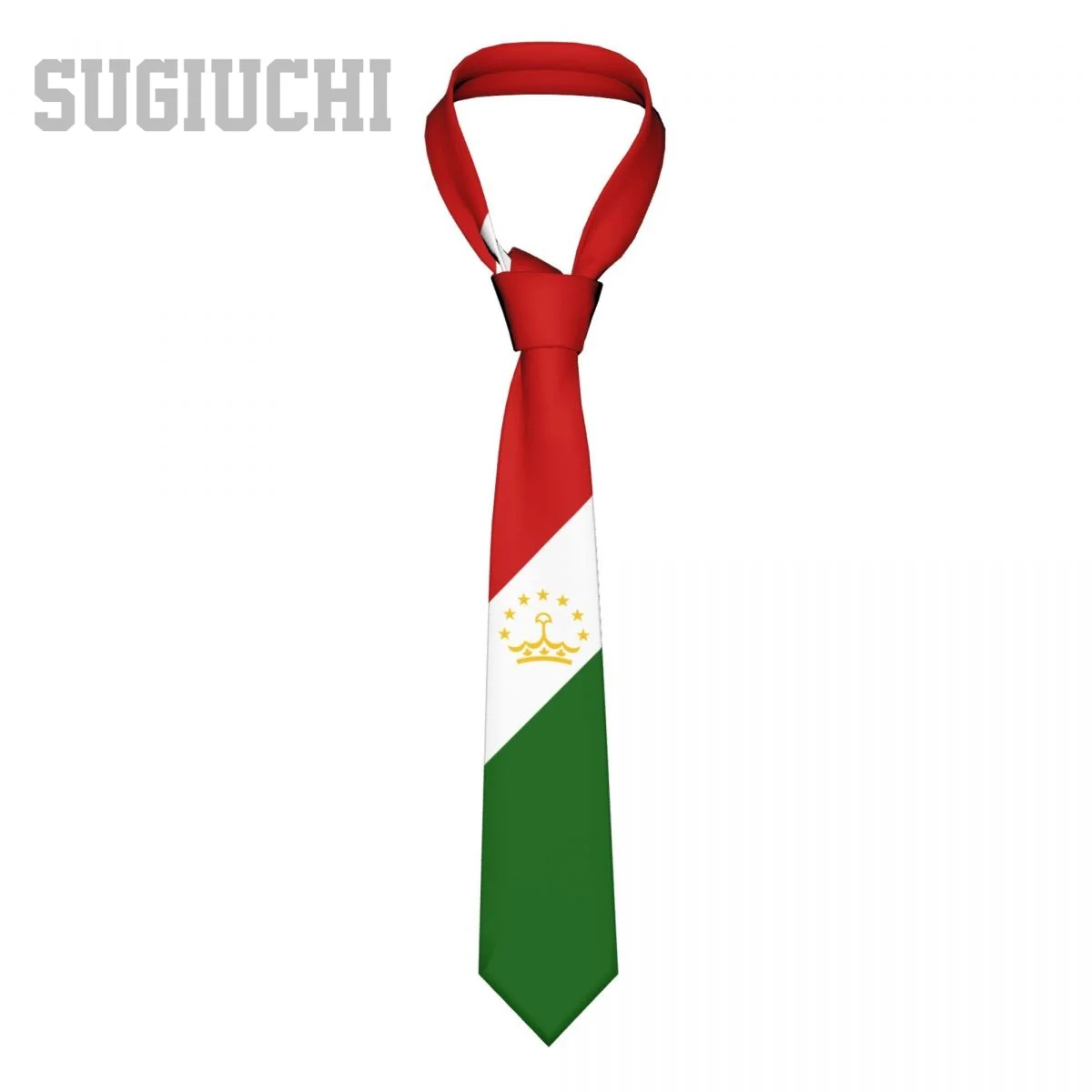 

Tajikistan Flag Emblem Men Women Neck Ties Casual Plaid Tie Suits Slim Wedding Party Business Necktie Gravatas