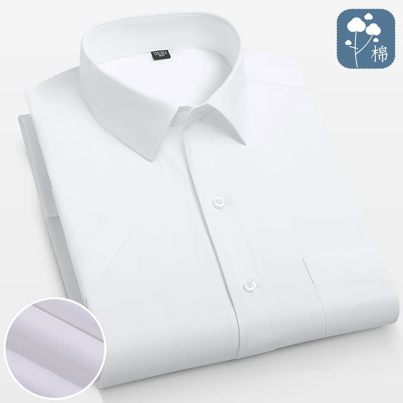 CHAXIAOA Men Long Sleeve Shirt White Striped 6