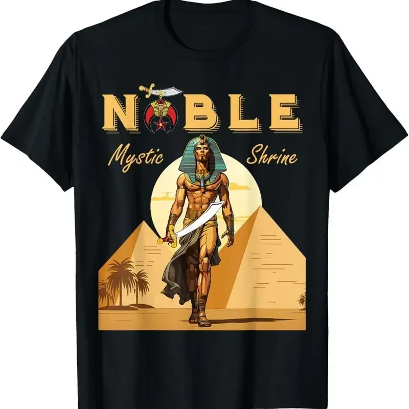 Футболка Shriner Noble Mystic Pharaoh King Muscular Pyramids Masonic