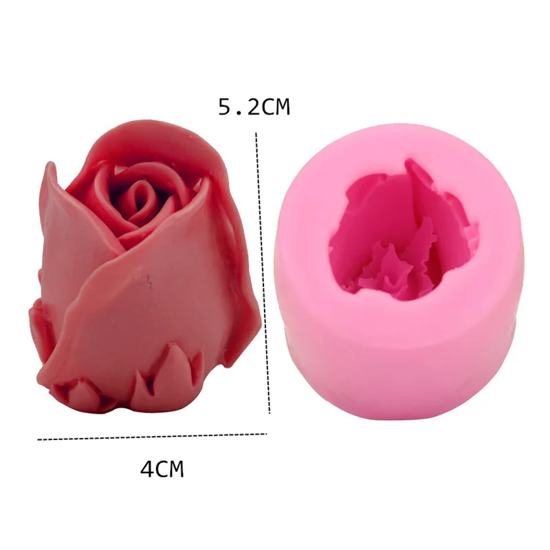 baking tool three dimensional ice lattice mold soap mold Three dimensional rose cake mold DIY silicone chocolate turning sugar