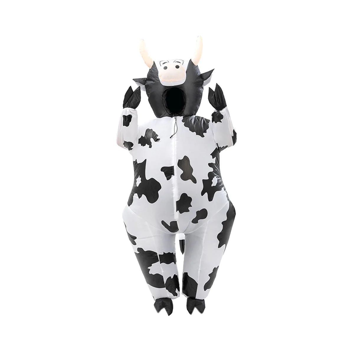 Cute Inflatable Cow Costume Blowing Up Costume Performance Props Full Body Wear-on Costumes Theme Farm Party Costumes