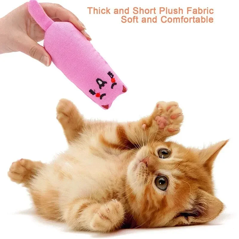 Cute Thumb Plush Pillow Catnip Toys Teeth Sharpening Anti-bite Tease Cat Relaxing Chew Toys Pet Supplies Cat Supplies Cat Toy