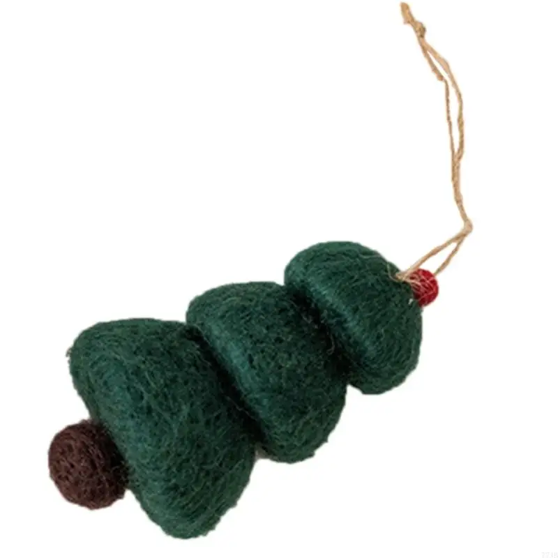 77JB Wool Felt Mushroom Christmas Tree Decoration Captures Beautiful Moment