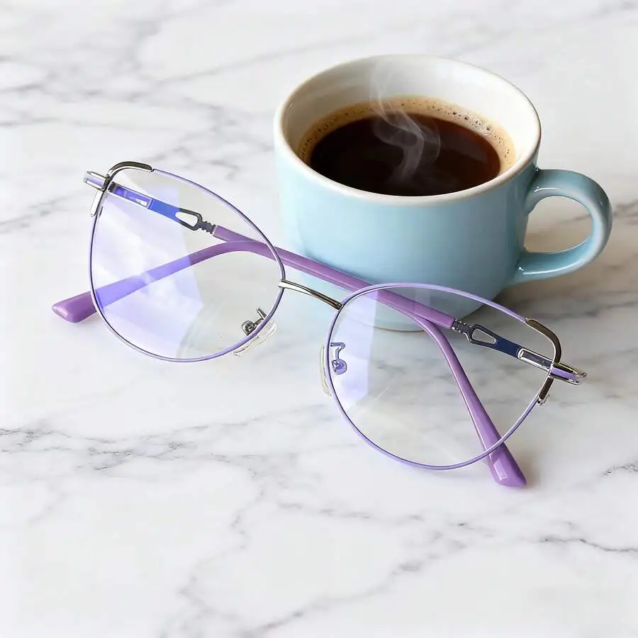 Women's Luxury Cat Eye Flat Mirror Fashion Daily Versatile Decorative Glasses Lightweight Comfortable Accessories Must - Have view 2