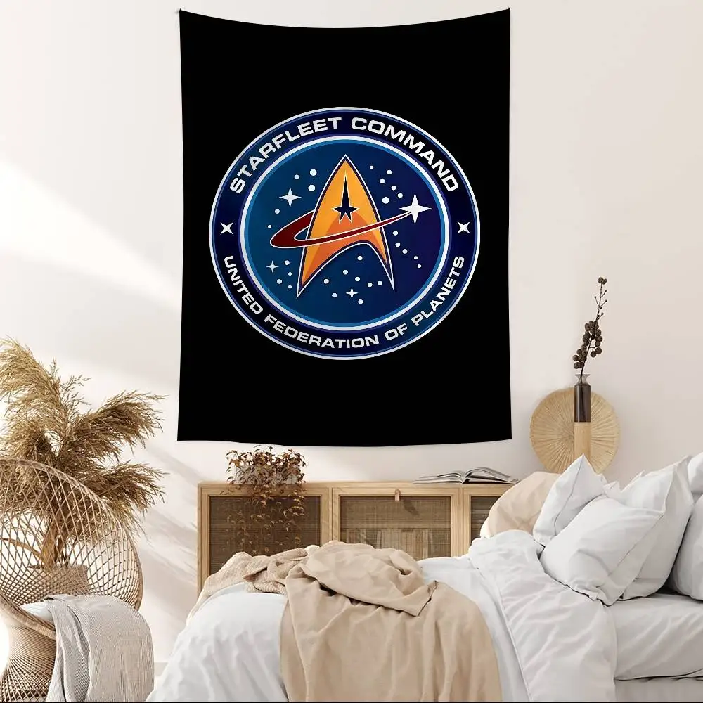 Star T-Treks logo Printed Large Wall Tapestry Hanging Tarot Hippie Wall Rugs Dorm Art Home Decor