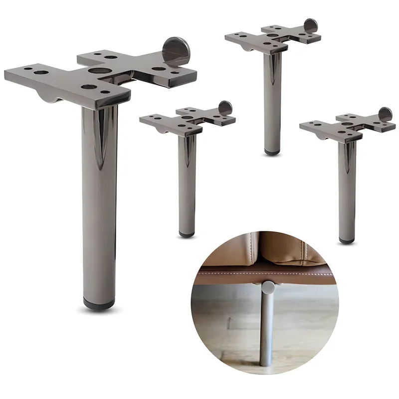 

4pcs 15cm Aluminium Alloy Solid Metal Legs For Furniture Sofa Feet TV Cabinet Replacement Leg Bed Dresser Coffee Table Legs