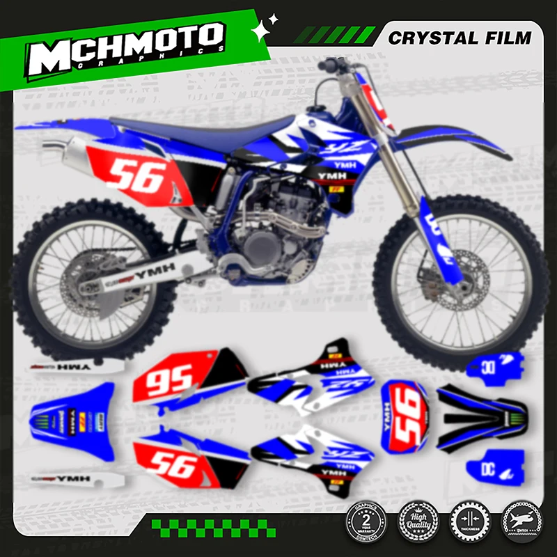 

MCHMFG для YAMAHA YZF450 2003 2004 2005 YZF250 пользовательские графические наклейки для мотоцикла номер имя на заказ