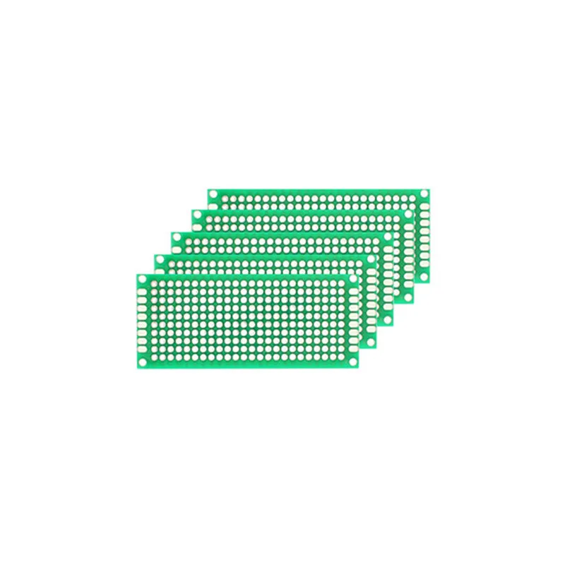 5PCS/LOT PCB Breadboard 3*7cm Double Sided Board Green Printed Circuit Board3x7cm Diy Printed Universal Circuit Board