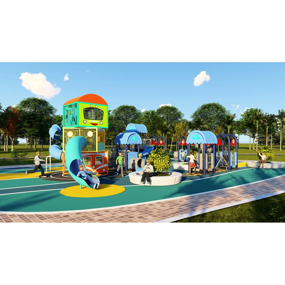 Scivoli per bambini attrezzature per parchi giochi in plastica all'aperto piccolo parco giochi all'aperto per bambini set da gioco nave