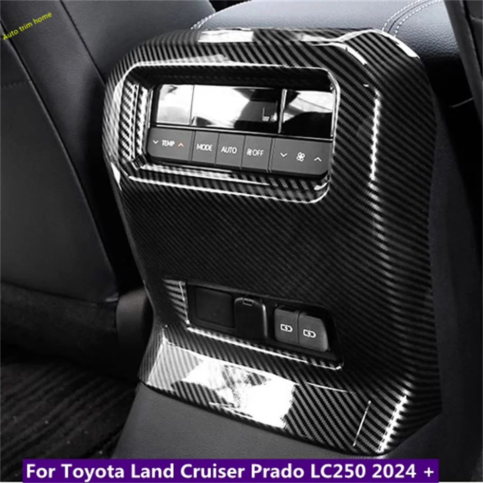 

For Toyota Land Cruiser 250 Prado LC250 2024 Car Rear Air Vent Cover Anti-Kick Panel Trim Interior Accessories