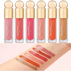 Liquid Blush Matte Velvet Blusher Orange Peach Face Pigment Lasting Beauty Natural Cheek Tint Cream Eyeshadow Makeup Cosmetics
