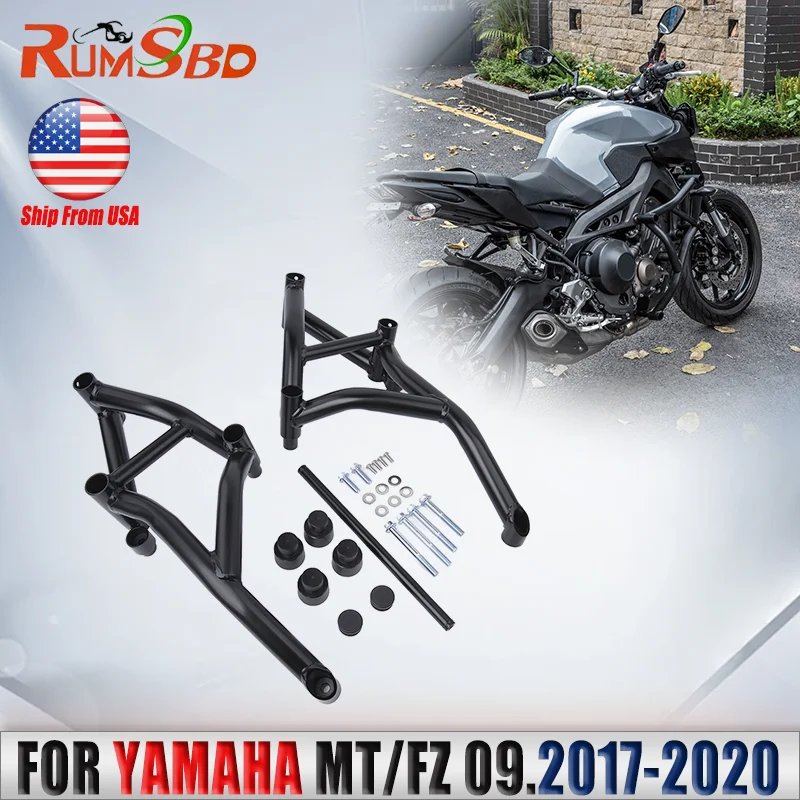 

For Yamaha MT-09 FZ-09 SP XSR Tracer 900 GT 2017 2018 2019 2020 Stunt Cage Engine Guard Crash Bar protection Bumper