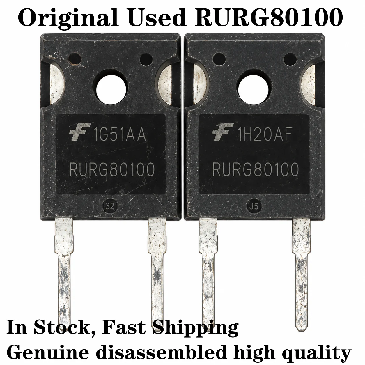 5-10pcs 100% Original disassembly RURG80100 80A1000V TO-247 In Stock