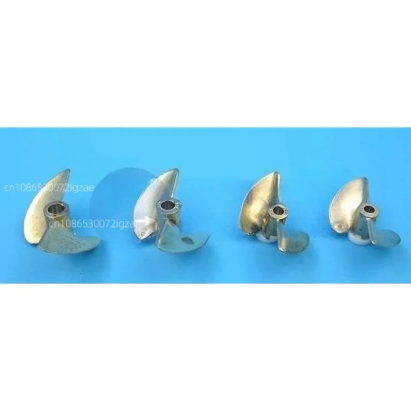 1PCS Two-blade Copper Propeller 30/32/35/38/40/43/48/50/52mm Brass Propeller Marine Paddle Props Parts Pitch 1.4
