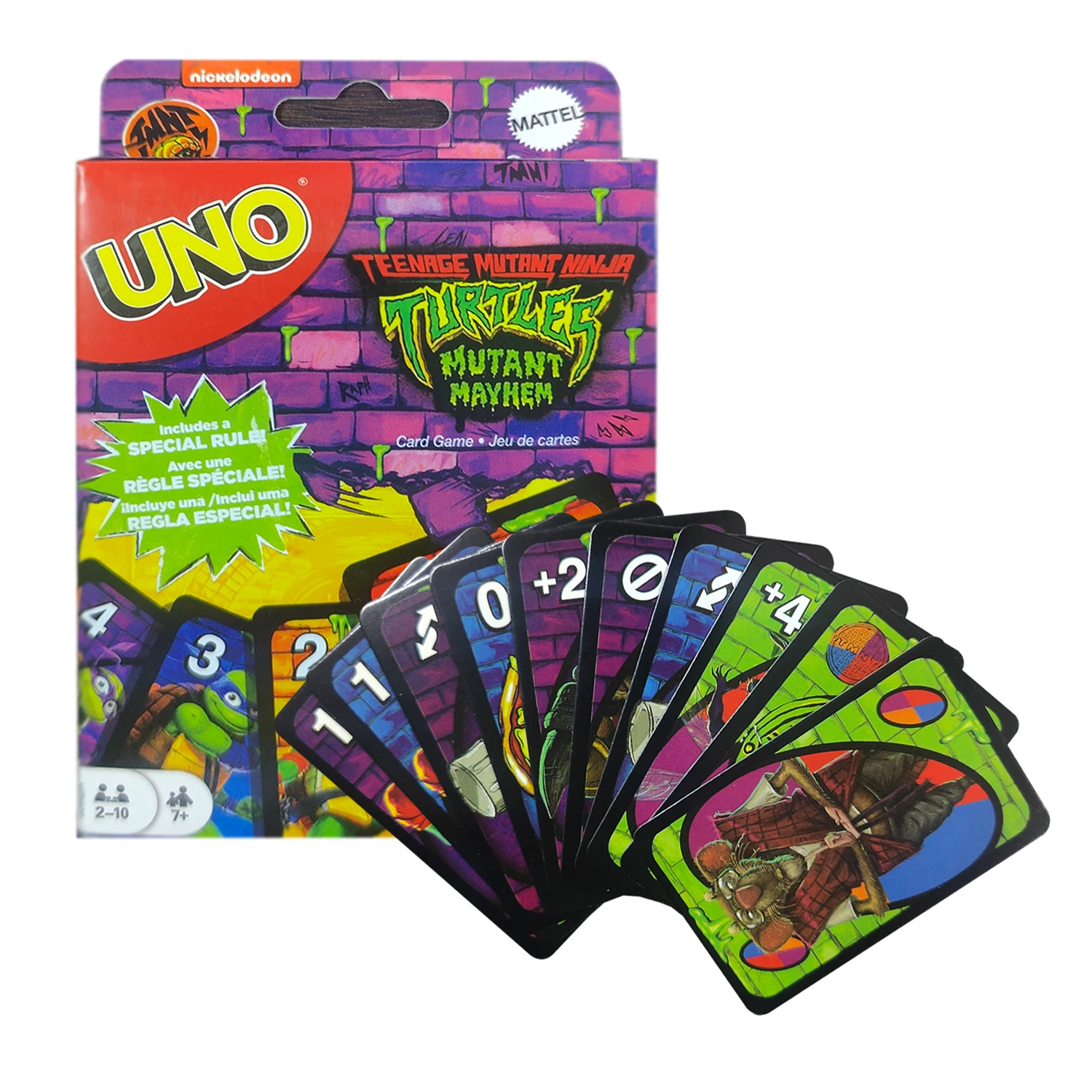 UNO Teenage Mutant Ninja Turtles Mutant Mayhem Card Game For Family Night Board Toy