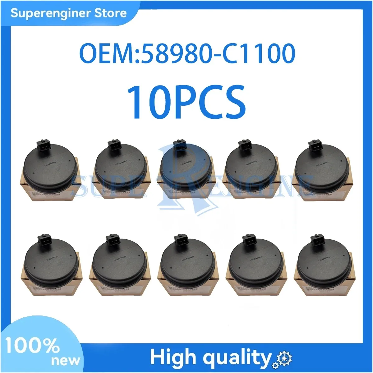 

10PCS 58980-C1100 Car Rear Wheel Bearing Speed Sensor Cover for 2015-2022 Hyundai Sonata Tucson ix35 Kia Sportage # 58980C1100