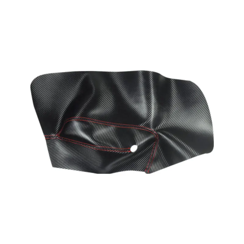4 Doors Armrest Cover For VW Golf 5 Jetta 2005 - 2010 4pcs Carbon Texture Leather with red Stitch Door Armrest Panel Cover Trim
