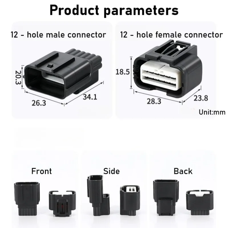 DJ7128K-0.6-11/21 Connettore impermeabile automobilistico 12p 7282 (7283) -4038-30 Spina radar