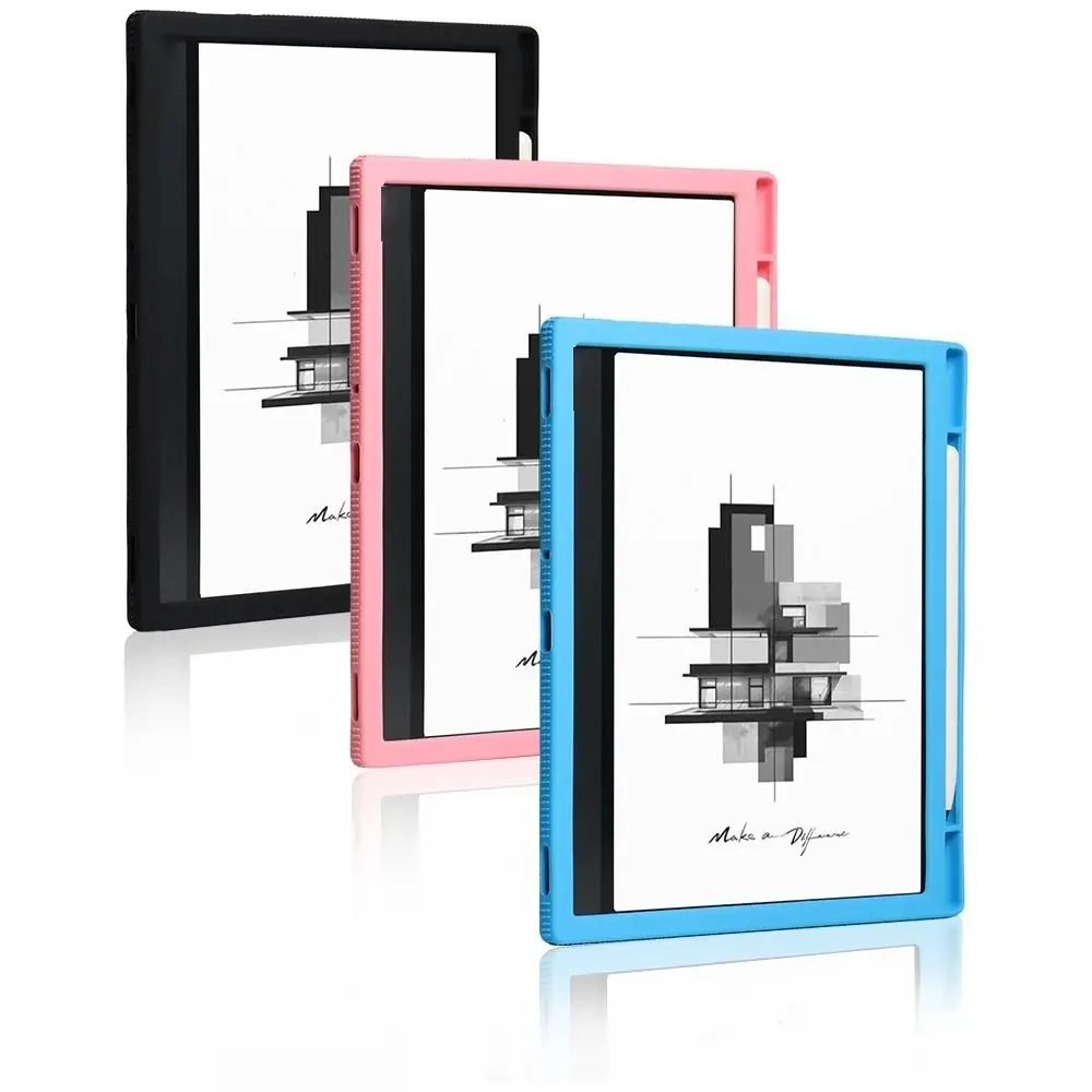 Silicone e-Reader Cover Soft Wear Resistant E-Ink Tablet Case Shockproof Ultra Thin for Onyx Boox Note Air 3C 10.3 Go Color 7