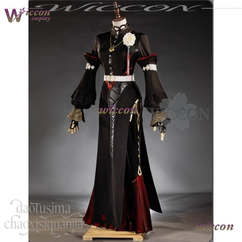 Isolde زي مثير طويل عسكري فاسق موحد لعبة Zenless منطقة صفر تأثيري فستان أخضر Y2K شعر مستعار طويل حفلة عيد الميلاد كوس #2