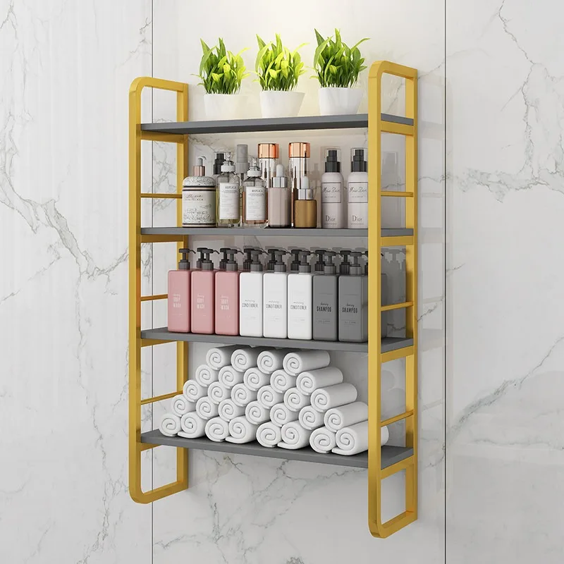 

Wall towel rack Suspended tool rack Barber shop Hair salon Special multi-layer bathroom Bathroom wall rack