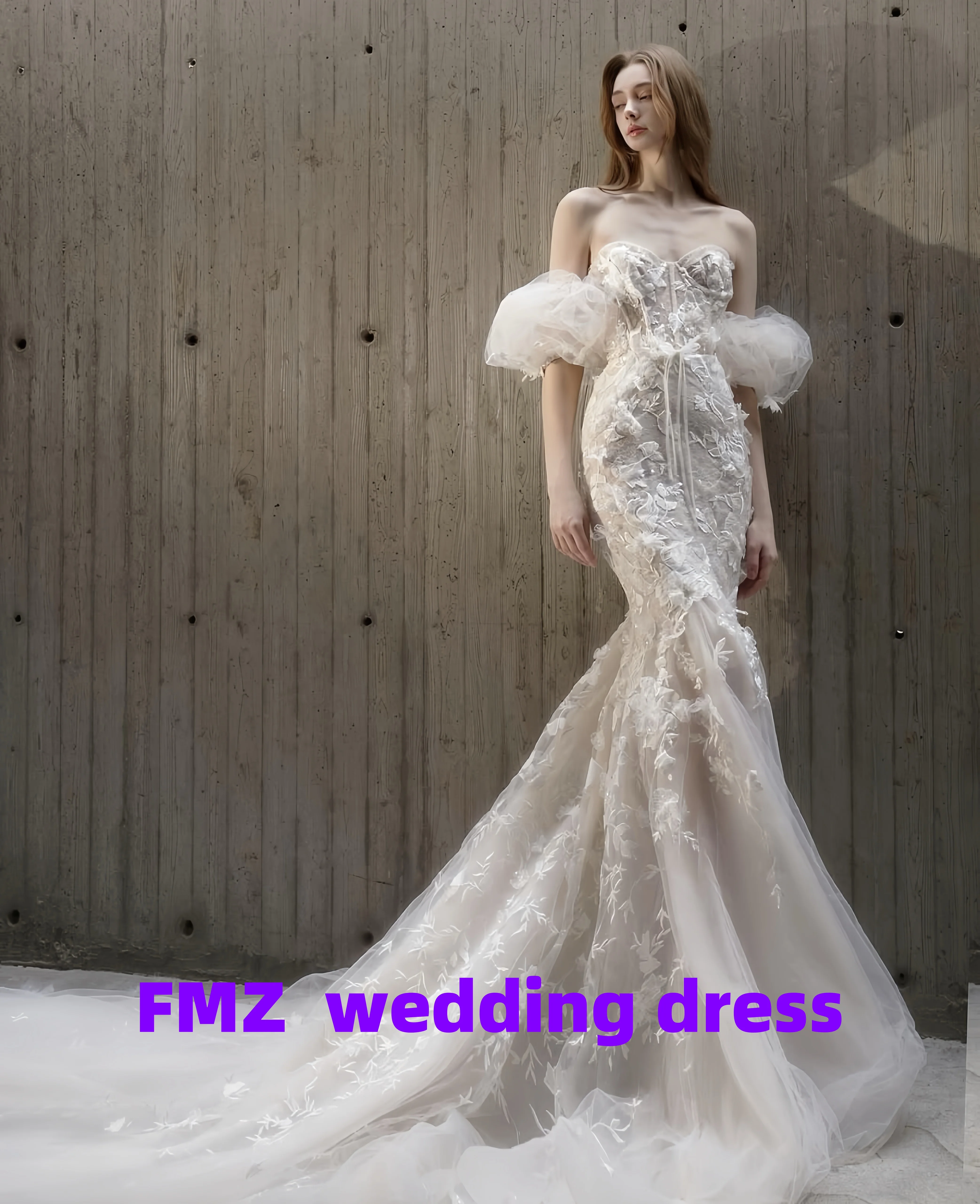 Personalizado sem alças sem mangas sereia lindo amanda novias vestidos de novia amanda novias vestido de casamento