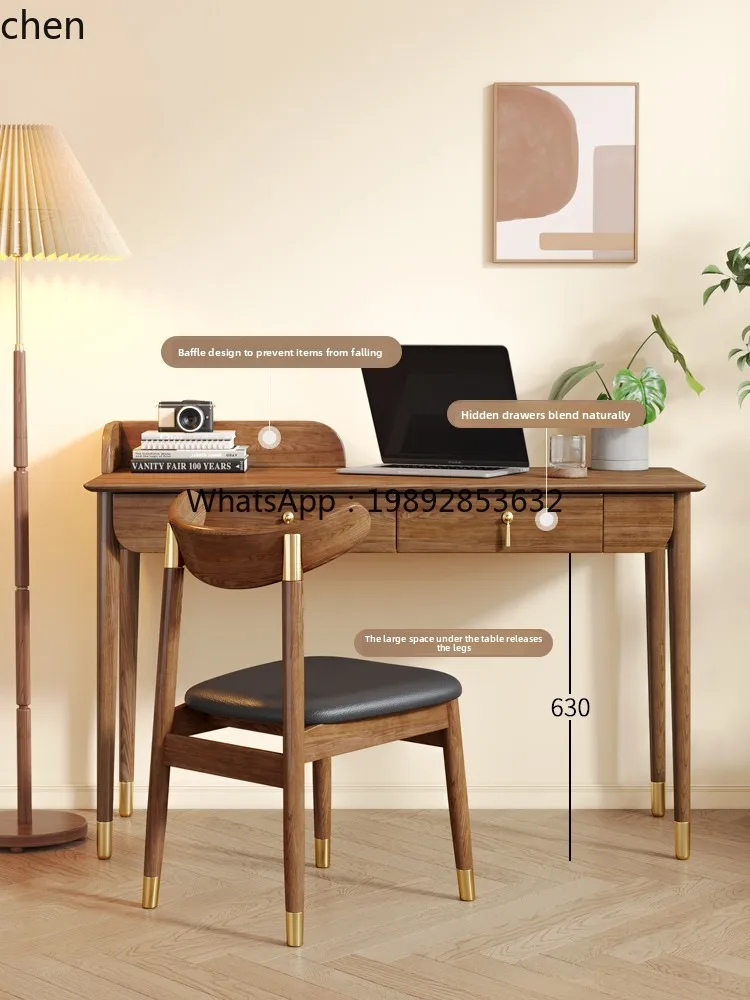 HT Solid Wood Modern Simple Study Home Learning Chair Office  Computer Desk Writing