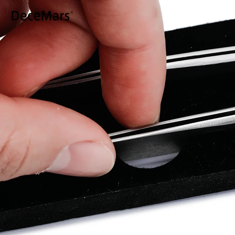 DeceMars Straight and Curved Tip Tweezers Nipper For Eyelash Extensions